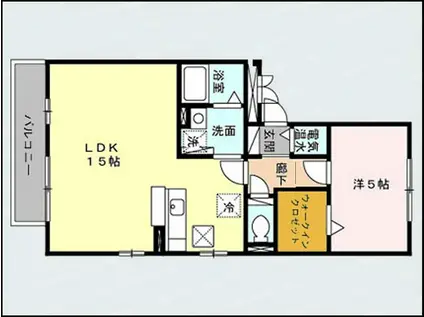 ADVANTAGE4(1LDK/3階)の間取り写真