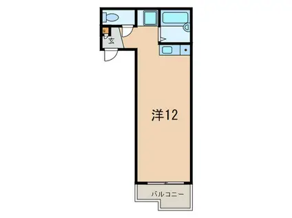 グリーンエーリ(ワンルーム/2階)の間取り写真