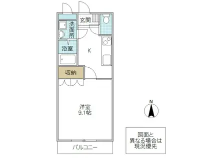 コンフォールフナコヤ(1K/7階)の間取り写真
