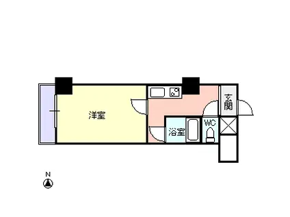 ターミナルプラザ(1K/8階)の間取り写真
