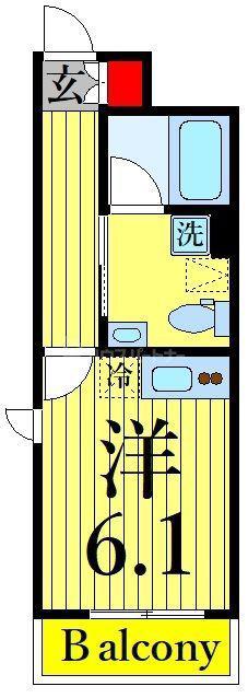 LAUREL梅田(ワンルーム/3階)の間取り写真