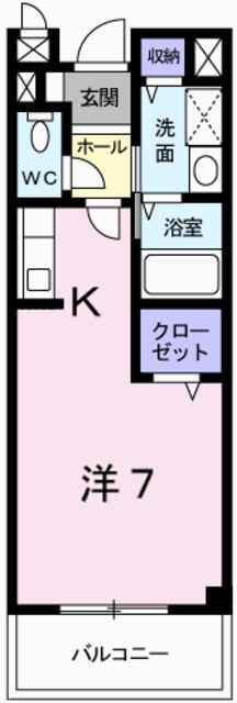 ブリーズ(1K/1階)の間取り写真