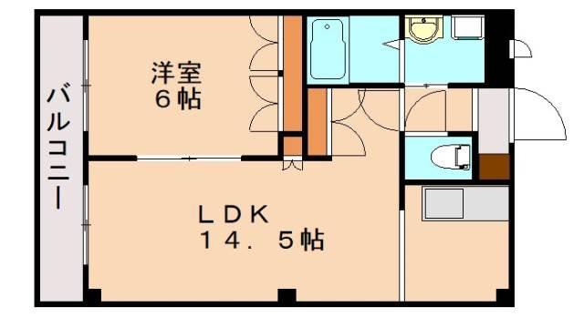 レコルテ(1LDK/2階)の間取り写真
