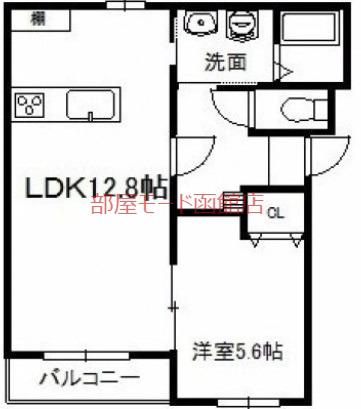 インフィニティ(1LDK/3階)の間取り写真