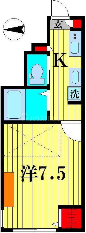 MIJAS亀有ESTE(1K/1階)の間取り写真