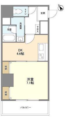 オーキッドレジデンス板橋(1DK/2階)の間取り写真