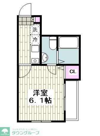 FIERTE HODOGAYA(1K/2階)の間取り写真