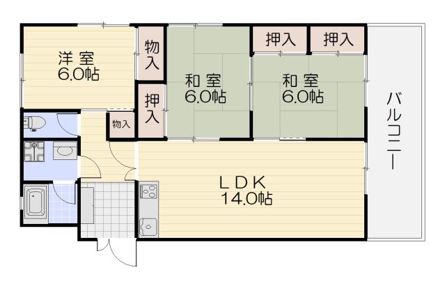 AISON BONHEUR(3LDK/3階)の間取り写真