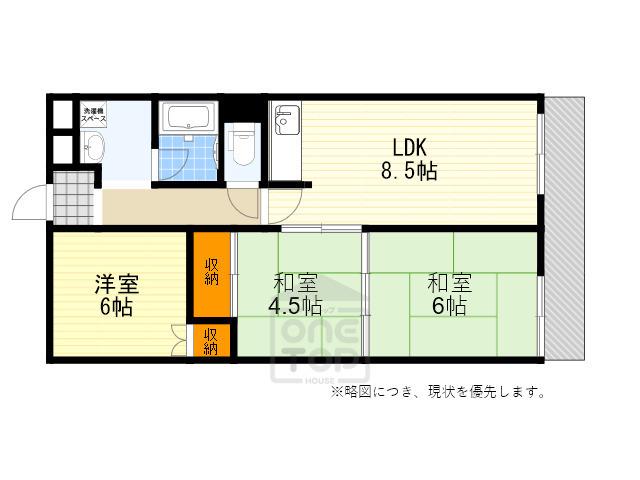 レクシア北条(3LDK/2階)の間取り写真