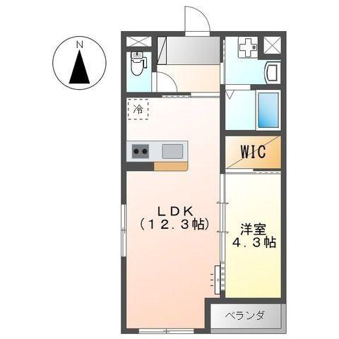 SHIZUKA BLDG(1LDK/2階)の間取り写真