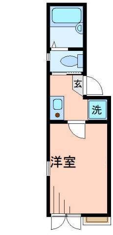 メゾンさくら亀有(1K/1階)の間取り写真
