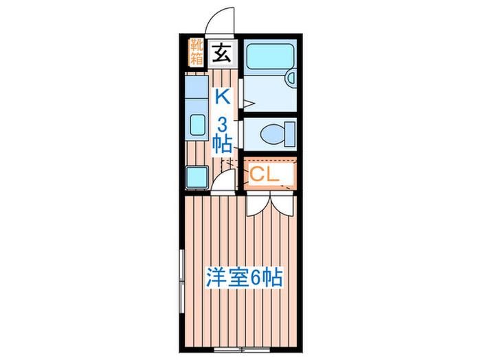 ロフトハウス吹上II(1K/1階)の間取り写真