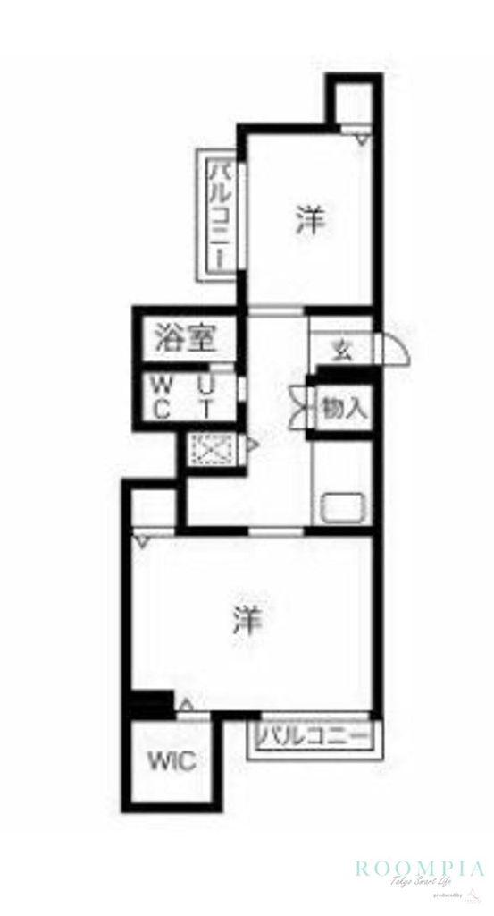 LE-LION牛込柳町(2K/5階)の間取り写真