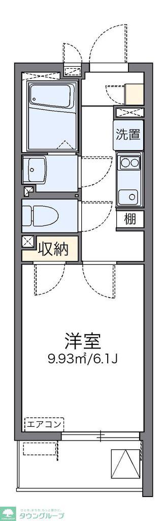 レオネクストエリーゼ(1K/4階)の間取り写真