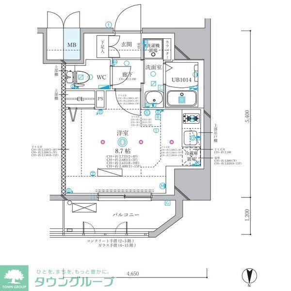ディアレイシャス名古屋浄心II(ワンルーム/2階)の間取り写真