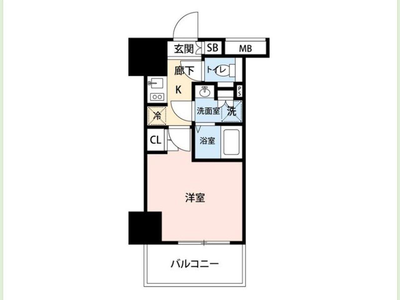 マイナビSTAY京急蒲田駅前(1K/3階)の間取り写真