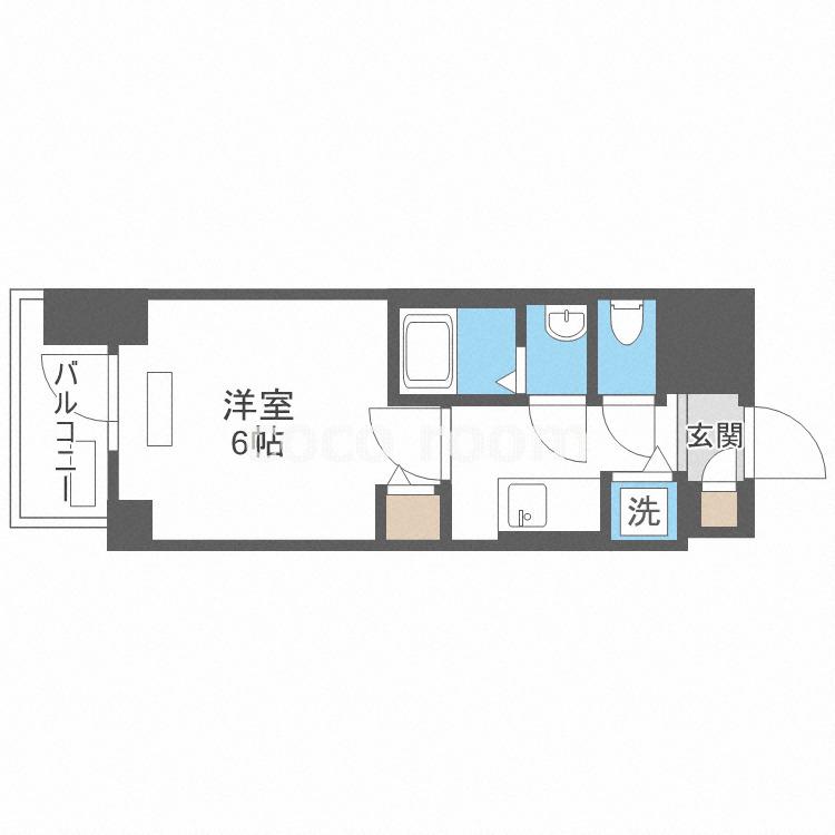 プレサンス松屋町駅前(1K/10階)の間取り写真