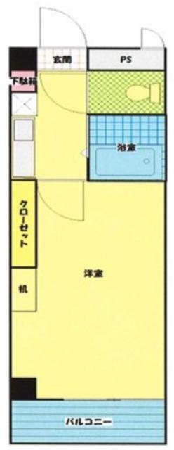 SAタワー(1K/3階)の間取り写真