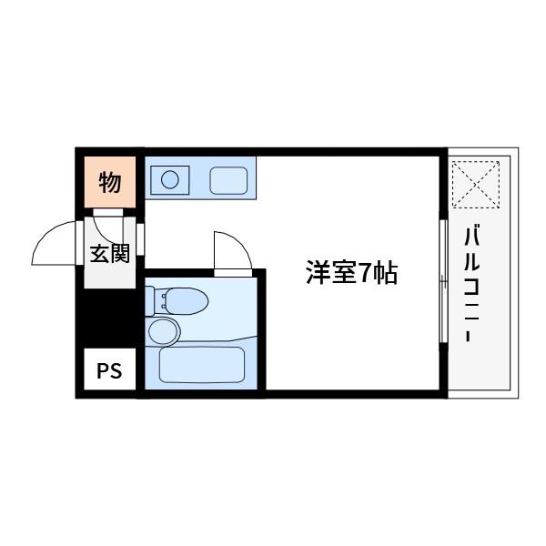 リッチハイツ新小岩(ワンルーム/5階)の間取り写真