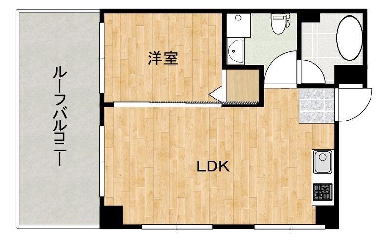 セリトユー(1LDK/2階)の間取り写真