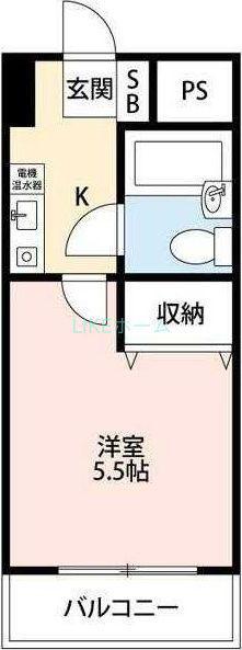 リエス西船橋(2K/2階)の間取り写真