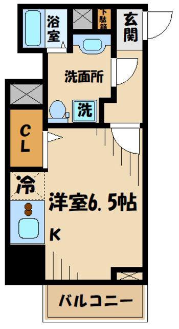 NSTAGE豊田(ワンルーム/2階)の間取り写真