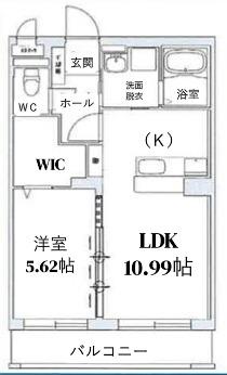SOLID HATAKENAKA(1LDK/1階)の間取り写真