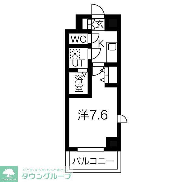 メイクス新栄(1K/5階)の間取り写真