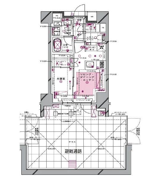 ディアナコート目黒(1LDK/2階)の間取り写真
