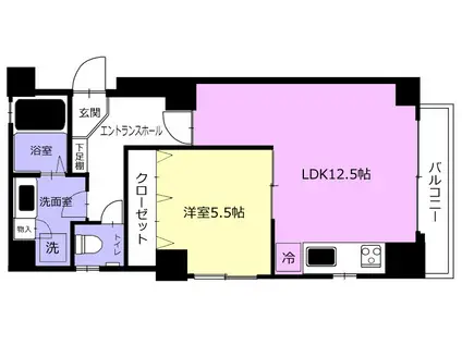IOLANI(1LDK/1階)の間取り写真