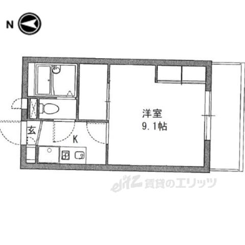 レオパレスSOPHIA(1K/2階)の間取り写真
