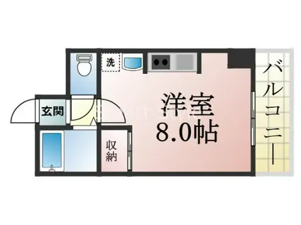 メゾン須磨2000(ワンルーム/3階)の間取り写真