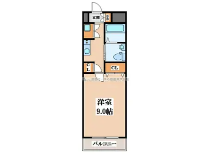 インパレス小阪(1K/3階)の間取り写真