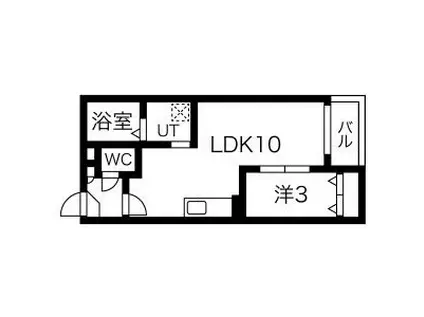 WARREN HOSHIZAKIIII(1LDK/3階)の間取り写真