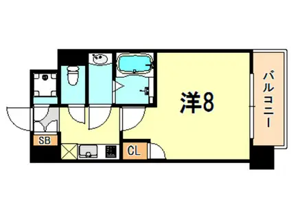 プロシード兵庫駅前通(1K/4階)の間取り写真