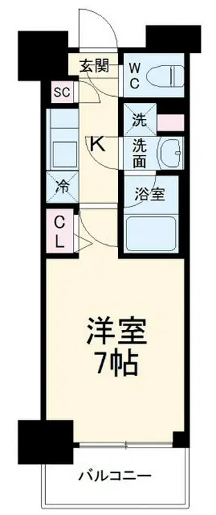 ガーラ・プライム横濱関内 10階階 間取り