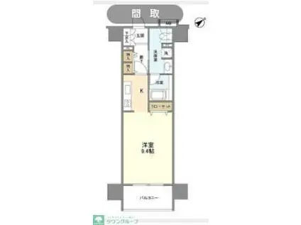 クリオ五反田(ワンルーム/5階)の間取り写真