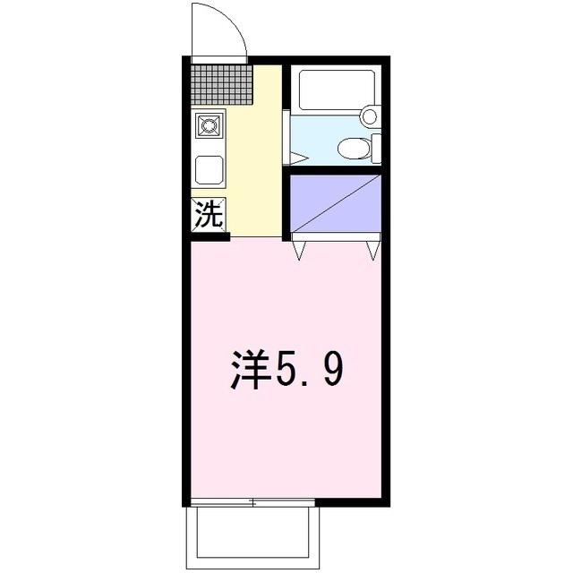 コーポラス23A(ワンルーム/2階)の間取り写真