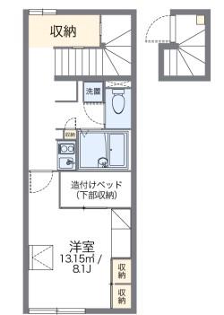 レオパレスたちばな II(1K/2階)の間取り写真