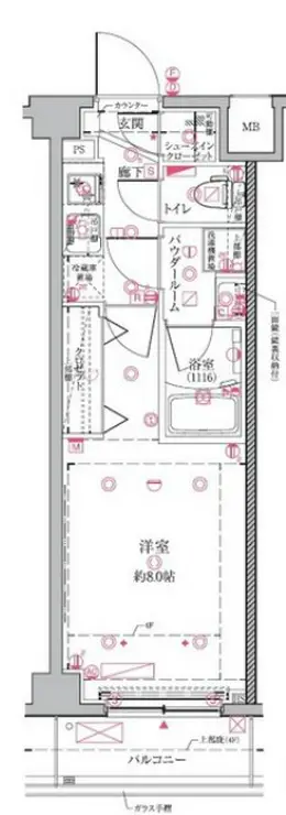 クレイシアIDZ大田南ザ・レジデンス 4階階 間取り