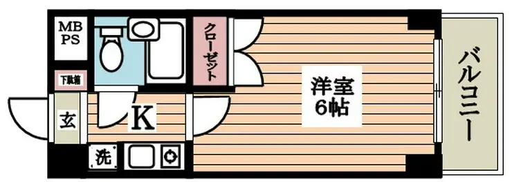 日神パレステージ新宿御苑 6階階 間取り