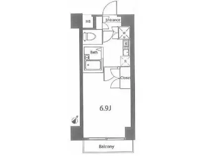アーバイル文京白山(1K/2階)の間取り写真