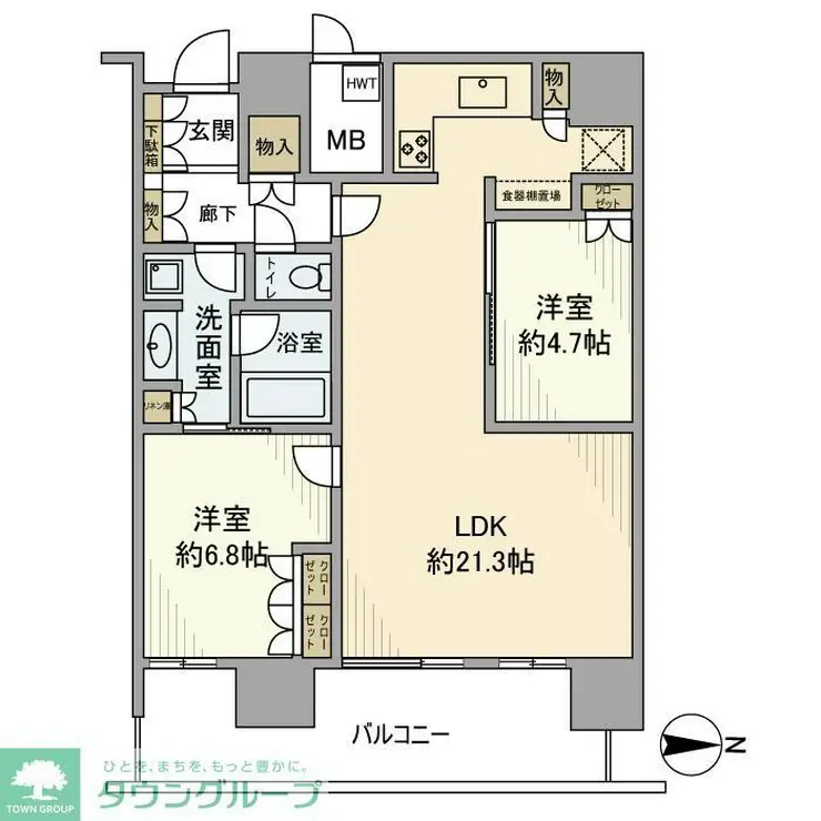 パークシティ武蔵小杉ステーションフォレストタワー 38階階 間取り