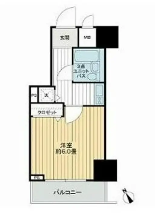 パークウェル麻布 7階階 間取り