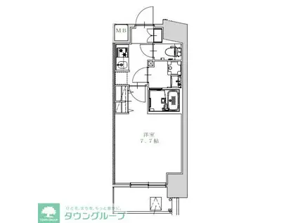 S-RESIDENCE金山ALTANO(1K/5階)の間取り写真