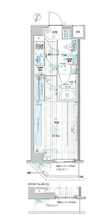 フュージョナル北赤羽DUE 2階階 間取り