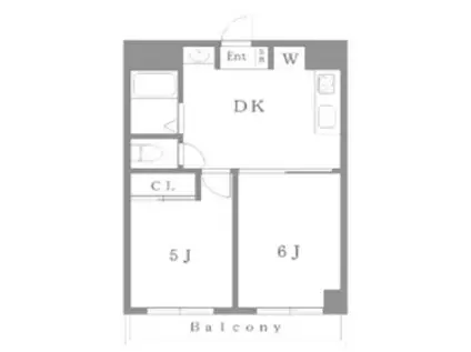 パセイオ・サンコー(2DK/2階)の間取り写真