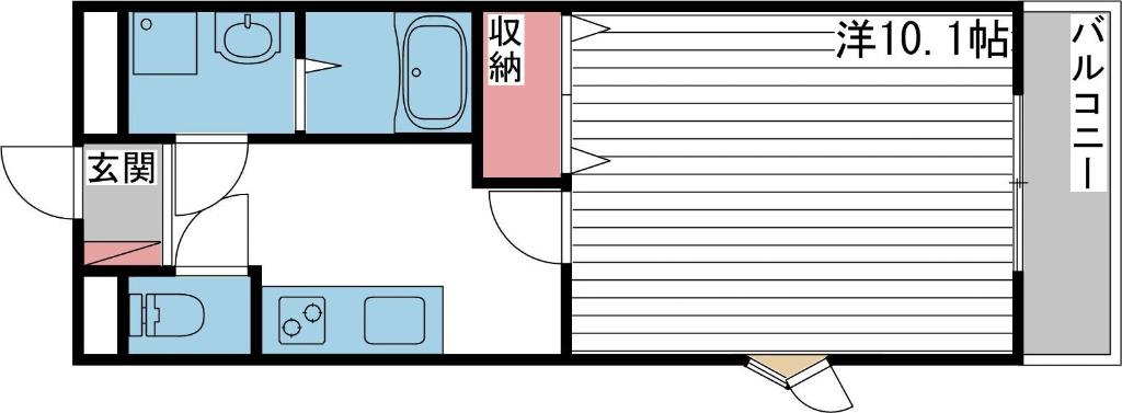 EL-NIDO NODA(1K/3階)の間取り写真
