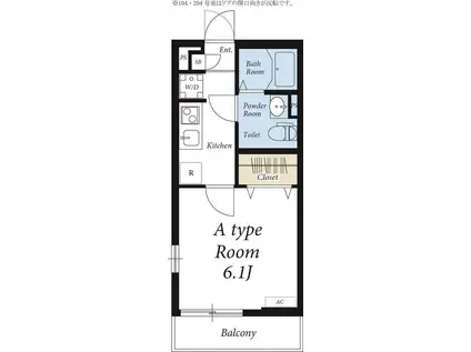 リブリルーチェディセータ(1K/1階)の間取り写真