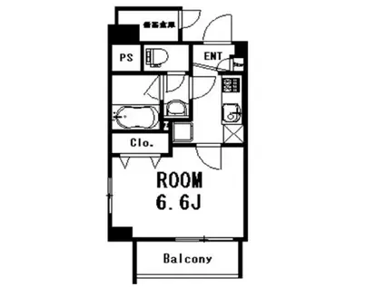 カノンパレス(ワンルーム/8階)の間取り写真